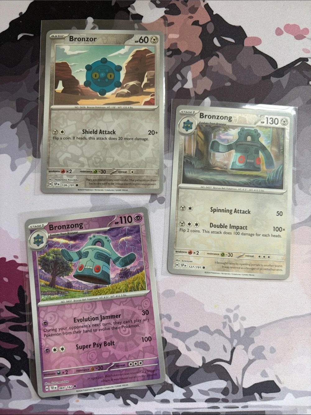 Bronzor & Bronzong Pokémon Evolution Reverse Holo Card Lot ⚙️ | 3 Cards ✨5/$25✨